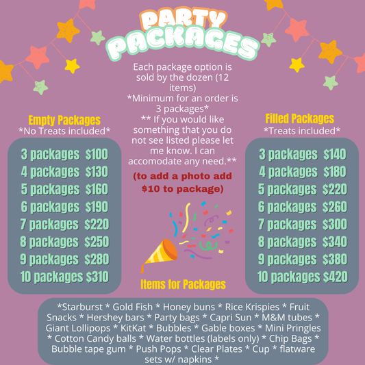 Custom Party Packages