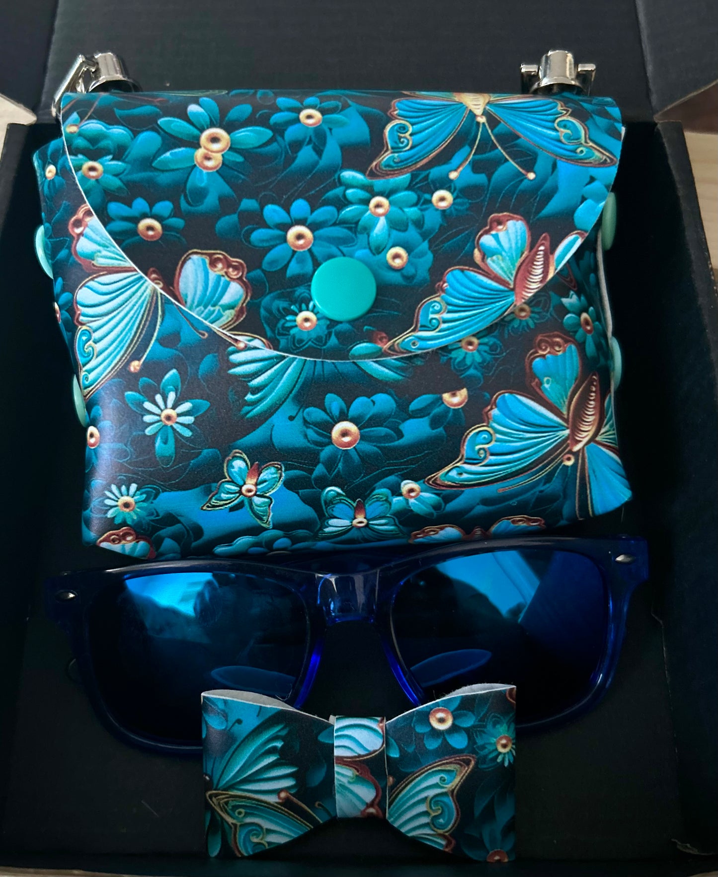 Toddler purse and bow set